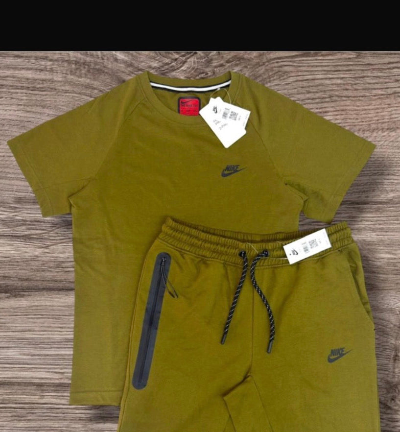 Olive Green Short Set